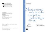 Manuale d'uso sulle tecniche di tappatura delle bottiglie di vino