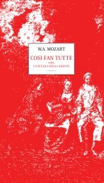 COSI FAN TUTTE - Livret d'opéra