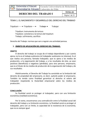 DERECHO DEL TRABAJO I - Monovardigital