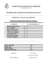 elezione dei consigli di frazione 28.10.2012 - Comune di Cazzago ...