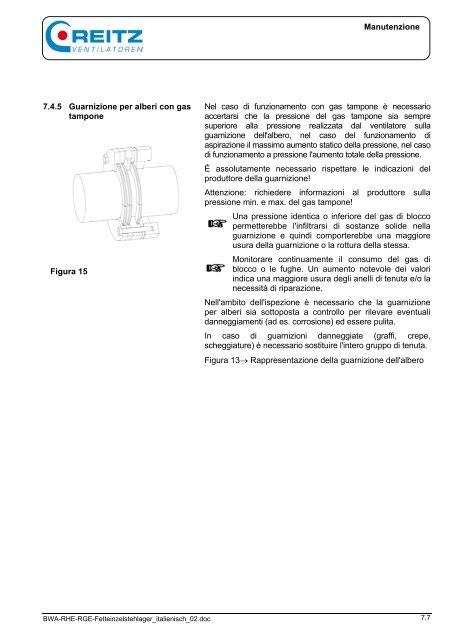 Bedienungsanleitung KXE - REITZ-Schweiz Ventilatoren