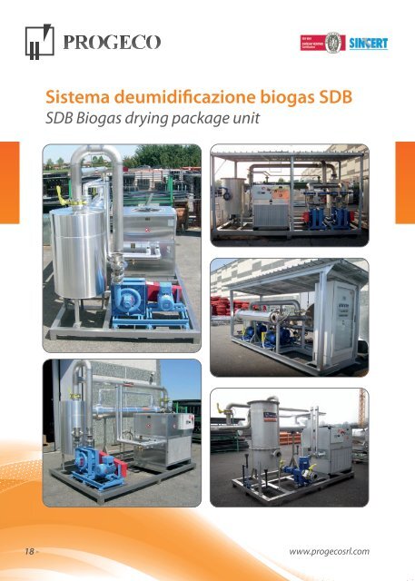 Biogastreatment and combustion - Progeco srl