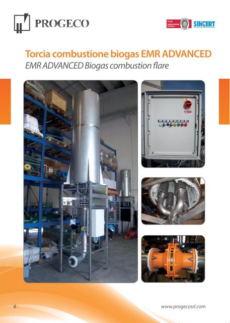 Biogastreatment and combustion - Progeco srl