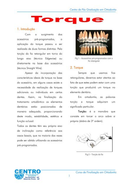 Curso de Aperfeiçoamento em Ortodontia - Ortogotardo.com.br