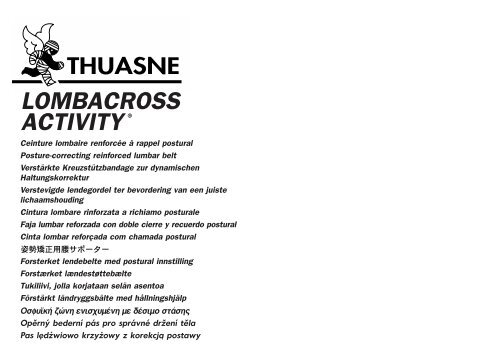 Notice Lombacross Activity G2 - thuasne.biz