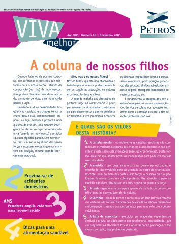 A coluna de nossos filhos - Petros