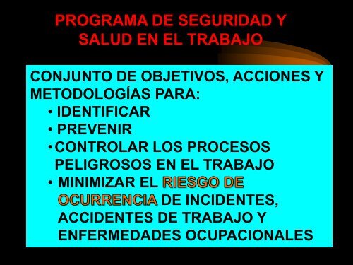 controlar los procesos peligrosos en el trabajo - Palap.com.ve