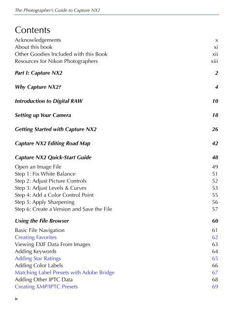 The Photographer's Guide to Capture NX2