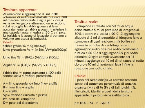 Metodi Analisi Del Suolo - Scuola21 - Fermi