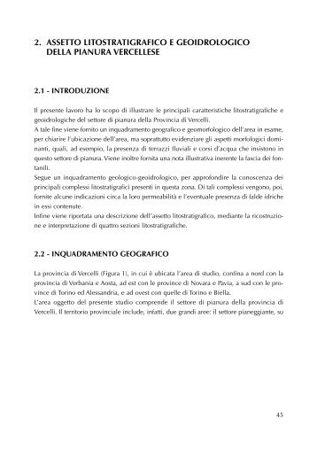 La Falda Superficiale 2 - Provincia di Vercelli
