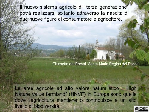 Il Sistema agro-ambientale del Preval una potenziale HVNF?