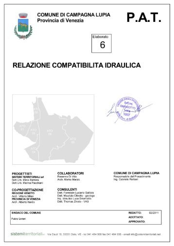el6 compatibilita idraulica - Comune di Campagna Lupia