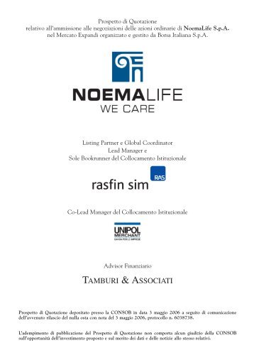 TAMBURI & ASSOCIATI - NoemaLife