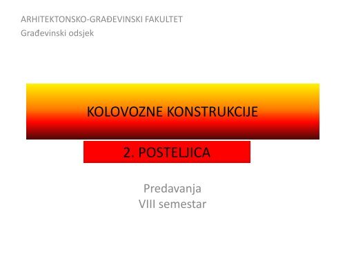 KOLOVOZNE KONSTRUKCIJE