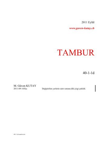 40-1-1d Tambur - guven-kutay.ch