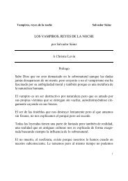 LOS VAMPIROS, REYES DE LA NOCH EE por Salvador Sáinz A ...