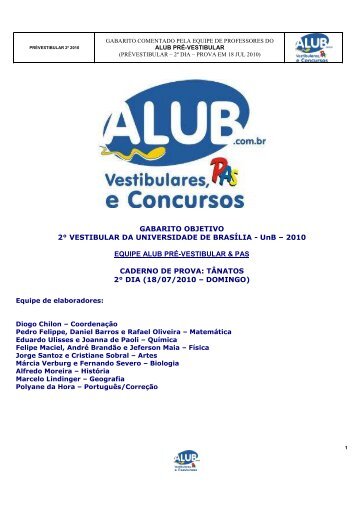 Gabarito Comentado - ALUB