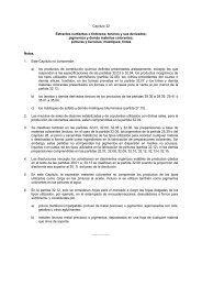 Capítulo 32 Extractos curtientes o tintóreos; taninos y sus ... - Aladi