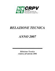 Relazione annuale di bilancio 2006 - Crpv