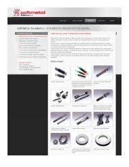 home page profilo aziendale prodotti dove siamo ... - Softmetal S.r.l.