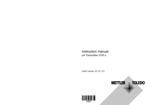 Instruction manual - METTLER TOLEDO