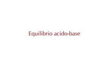 Equilibrio acido-base