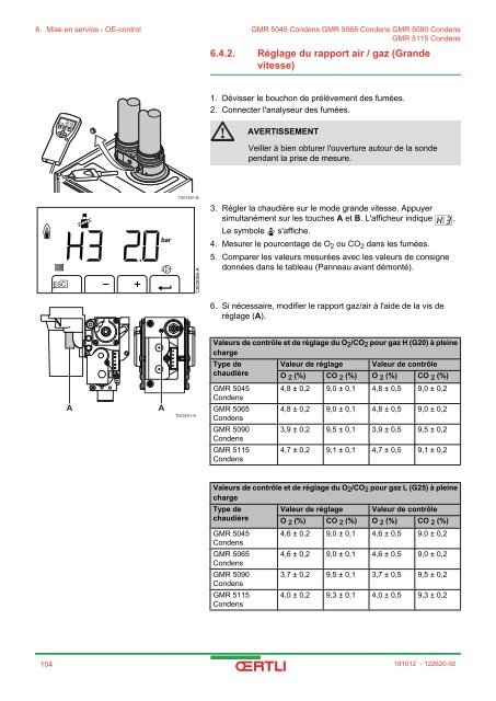 GMR 5045 Condens GMR 5065 Condens GMR 5090 ... - Oertli