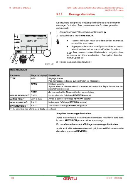 GMR 5045 Condens GMR 5065 Condens GMR 5090 ... - Oertli