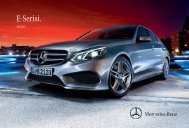 E-Serisi Broşürü İndirmek İçin Tıklayın - Mercedes Benz
