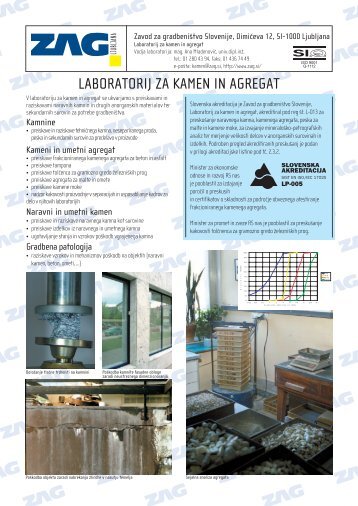 Predstavitev laboratorija za kamen in agregat - Zavod za ...