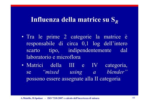 ISO 7218 2007 e INCERTEZZA-ISO TS 19036 SINAL ottobre 2008 ...