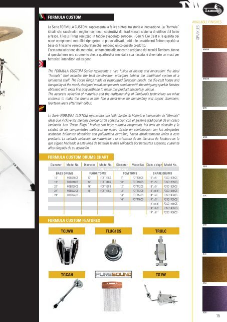 Download Catalogo Tamburo - Tamburo Drums