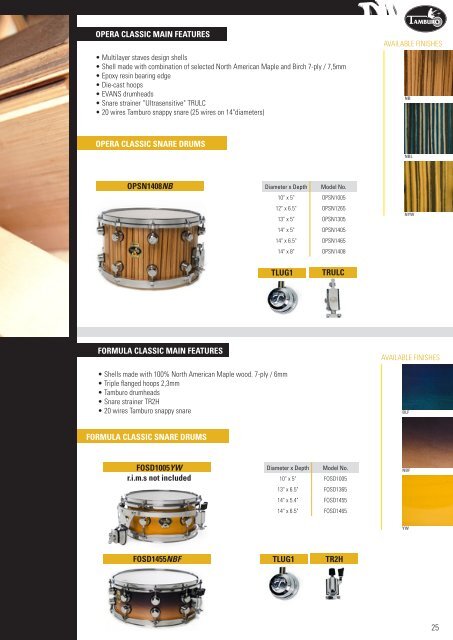 Download Catalogo Tamburo - Tamburo Drums