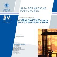 alta formazione post-laurea - Università degli studi di Bergamo