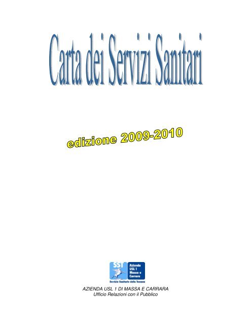Carta dei Servizi - Sanità è Cultura – URP Asl1 Massa e Carrara