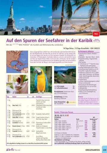 Auf den Spuren der Seefahrer in der Karibik - Wörlitz Tourist