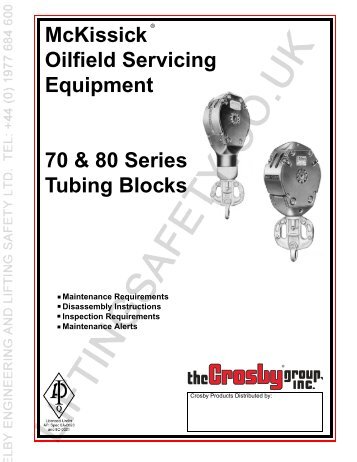 McKissick Oilfield Servicing Equipment 70 & 80 ... - Lifting Equipment