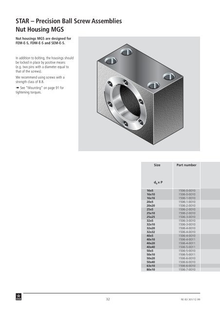 STAR – Precision Ball Screw Assemblies