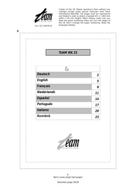 TEAM WK 23 - Efbe