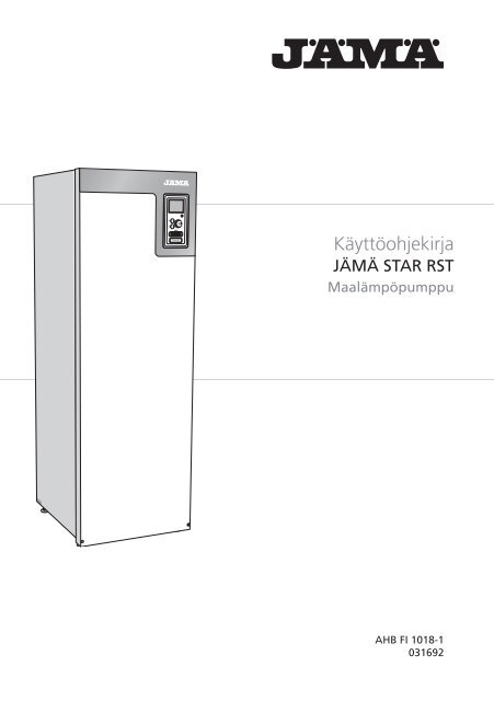 JÄMÄ Star RST 6, 8, 10 ja 12 kW, käyttöohje - Kaukora Oy