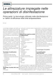 Il ruolo dei Mezzi Meccanici nelle operazioni di Disinfestazione.