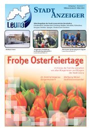 Leunaer Stadtanzeiger - Ausgabe 03/13 - Stadt Leuna