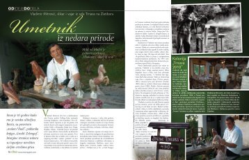 Vladimir Mitrović, vajar i slikar iz sela Trnava na Zlatiboru - Magazin