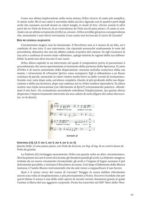 COMMENTARIO MUSICALE DELL'ORFEO di Denis Morrier