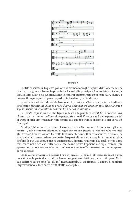 COMMENTARIO MUSICALE DELL'ORFEO di Denis Morrier