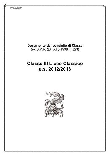 Documento del consiglio di Classe - Poloisiscvp.Gov.It