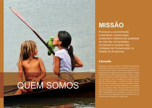 RELATÓRIO DE GESTÃO - Fundação Amazonas Sustentável