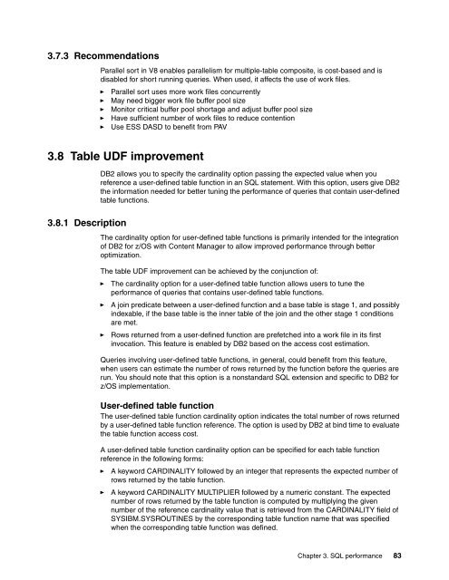 DB2 UDB for z/OS Version 8 Performance Topics - IBM Redbooks