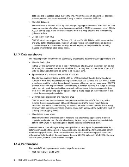 DB2 UDB for z/OS Version 8 Performance Topics - IBM Redbooks