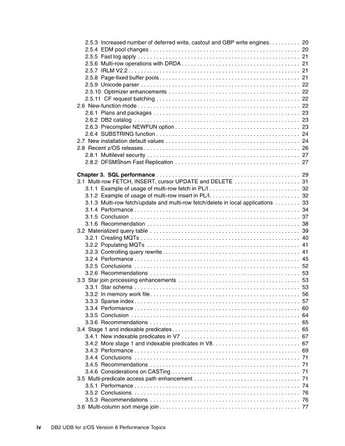 DB2 UDB for z/OS Version 8 Performance Topics - IBM Redbooks